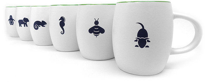 animal mugs