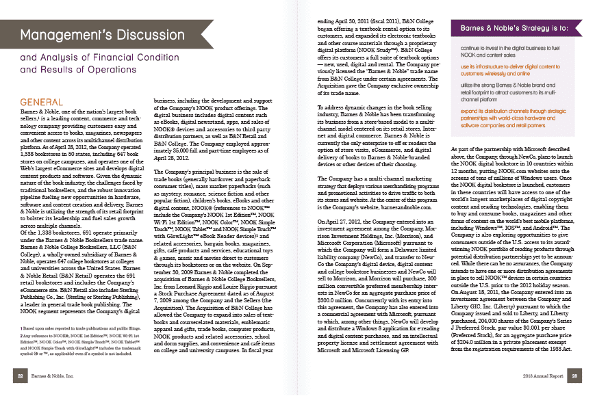 B&N Annual Report