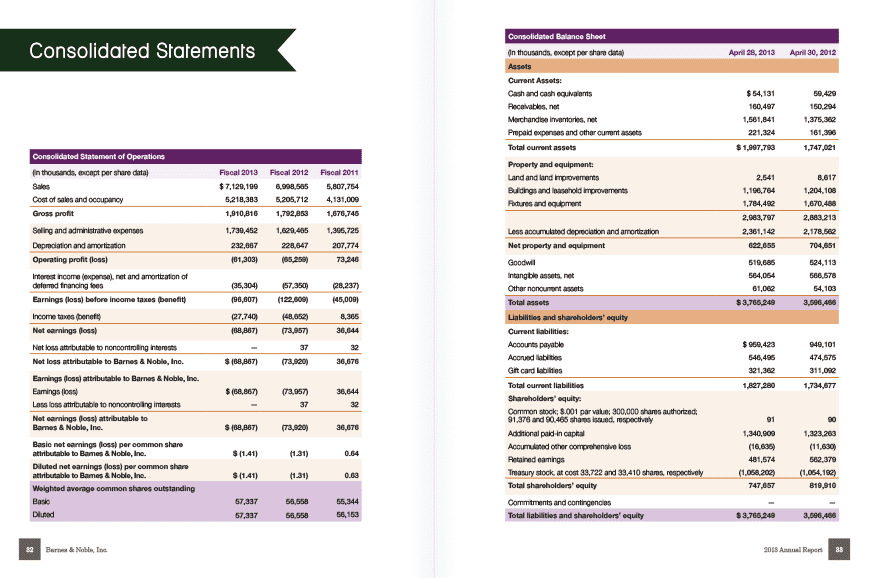 B&N Annual Report