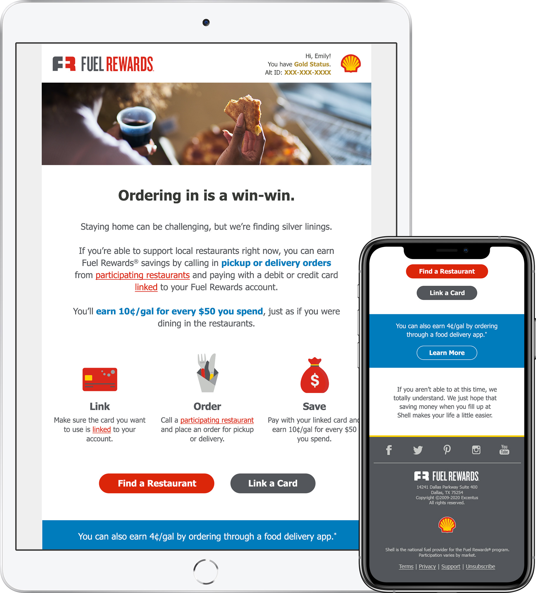 Dining Email