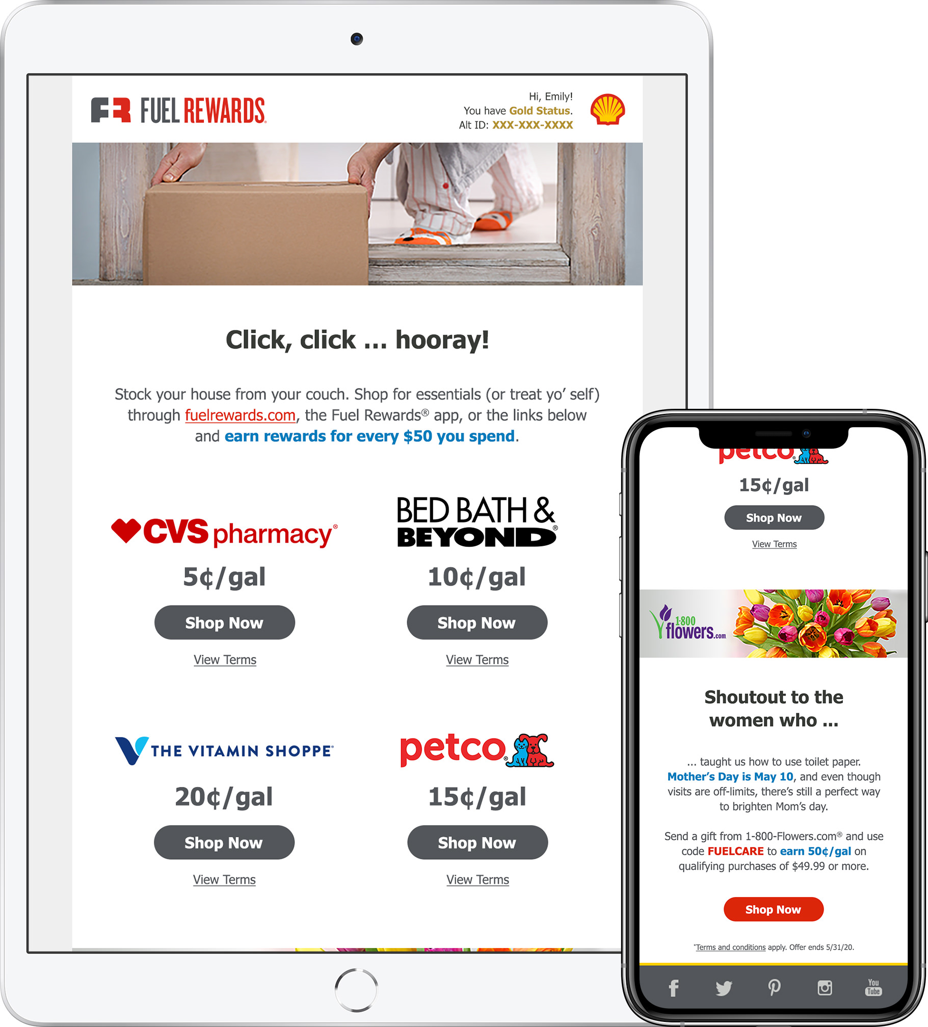 Online Shopping Email